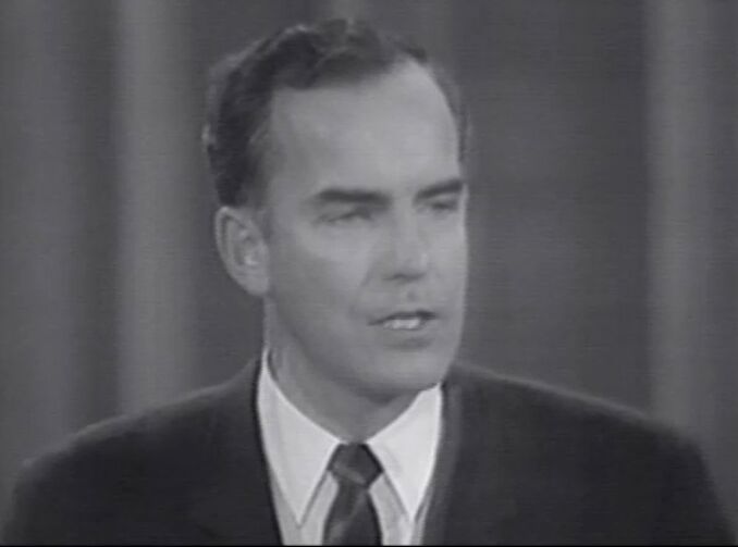 Image: Daniel J. Evans was serving the first of his three terms as governor of Washington when he gave the 1968 Republican National Convention keynote speech in Miami.