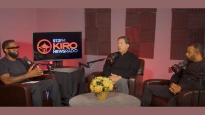 Former Seahawk Doug Baldwin, Gee Scott press Mayor Harrell on Seattle's biggest challenges