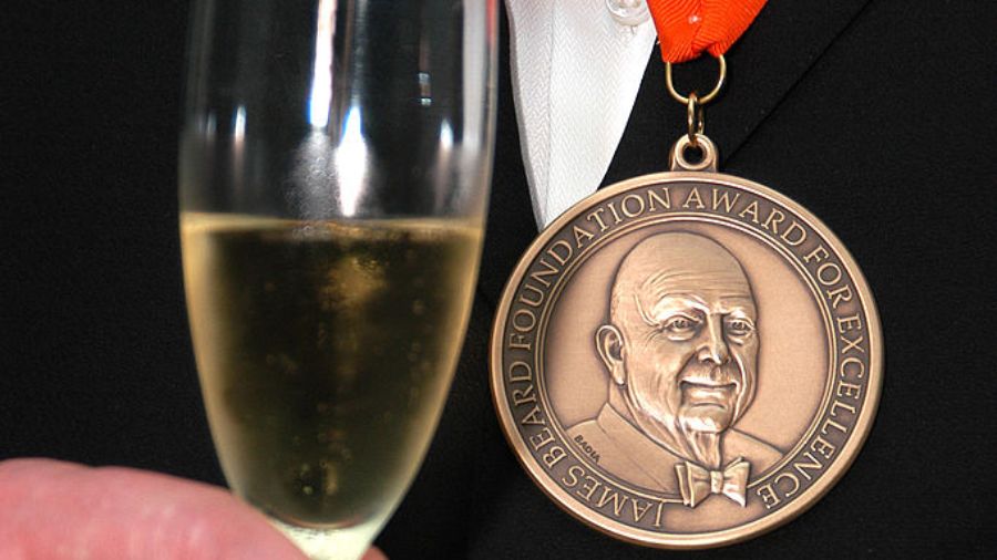 Photo: James Beard Awards medal....