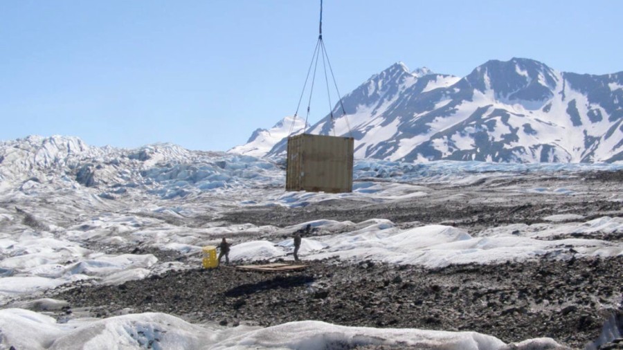 Image: Search and recovery operations at Colony Glacier, where Isaac Anderson’s Air Force C-124 Globemaster crashed in 1952.