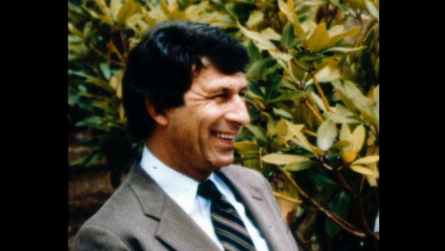 Portrait of former Seattle mayor Charley Royer taken sometime during his three terms as mayor, betw...