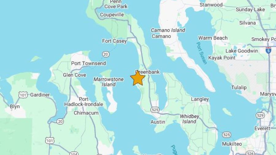 earthquake whidbey island...