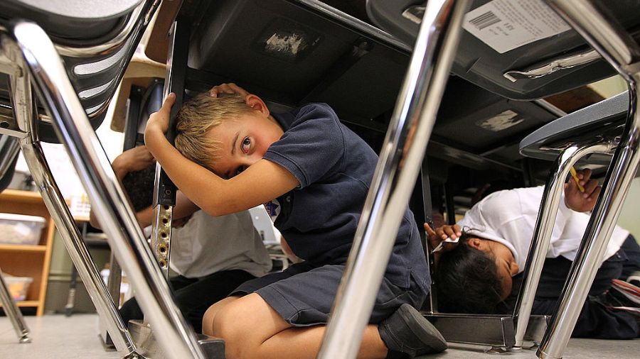 Great Shakeout earthquake drill...