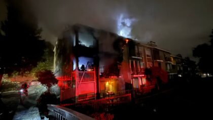 Early-morning fire displaces five families at Kent apartment complex