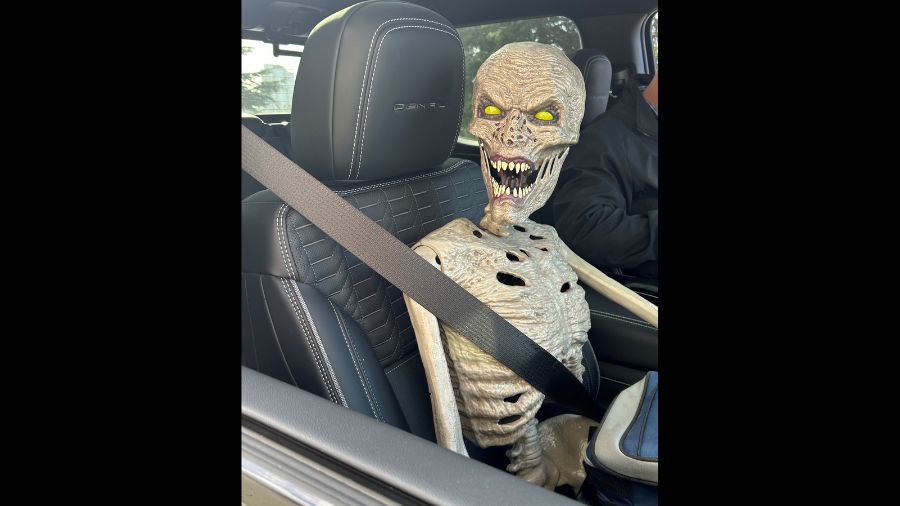 HOV fake passenger halloween...